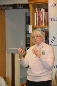 Marj Speaking - Book Stall